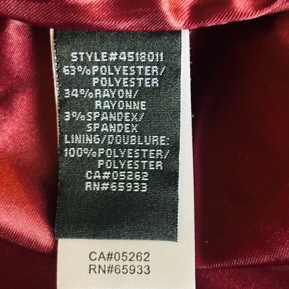 Nicole Benisti Point Zero Plaid One button Hip Length Blazer Peplum Back - Picture 11 of 13